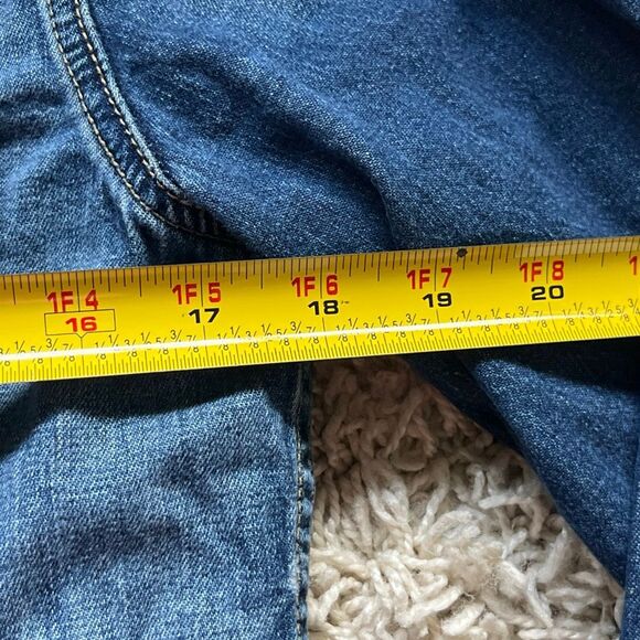 Ed Hardy Shirt Mens L Denim Western Pearl Snap Rhinestone by Christian Audigier - Picture 9 of 15